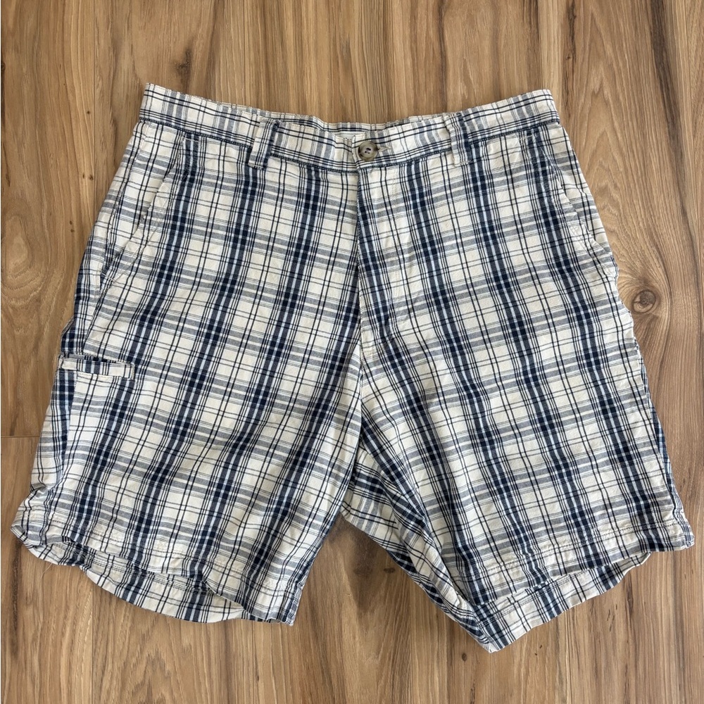 Dockers Blue and White Cargo Shorts